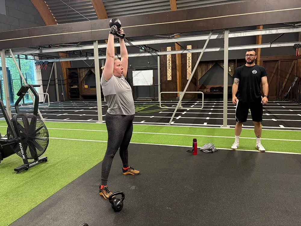Kettlebel push